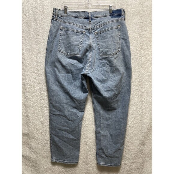 Abercrombie & Fitch “The Dad” High-Rise Straight Leg Jeans. Curve Love 33/16S - Picture 6 of 7